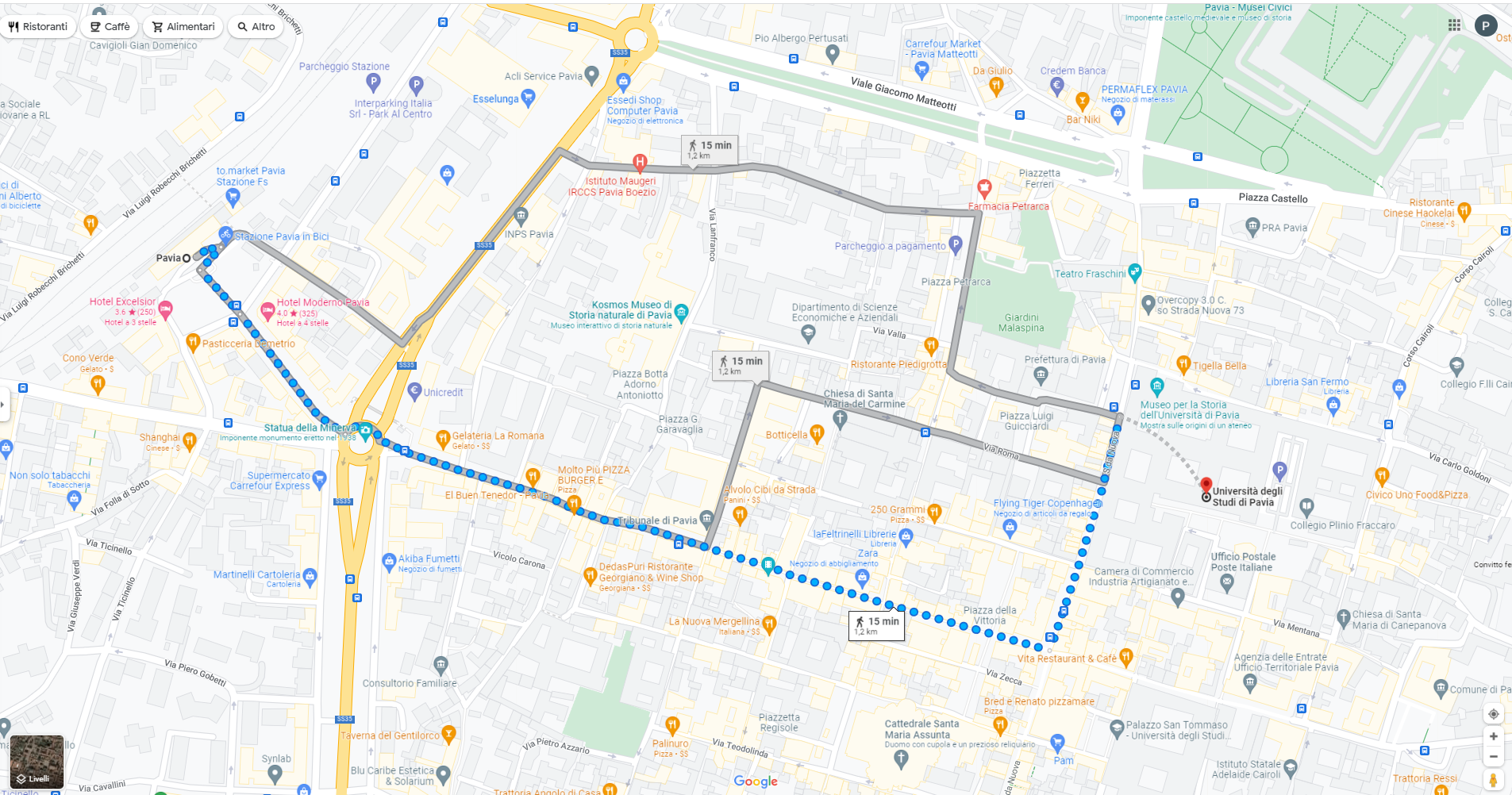 Map to Aula Grande